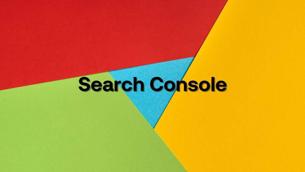 Close-up image of a Google logo with "Search Console" written on it.